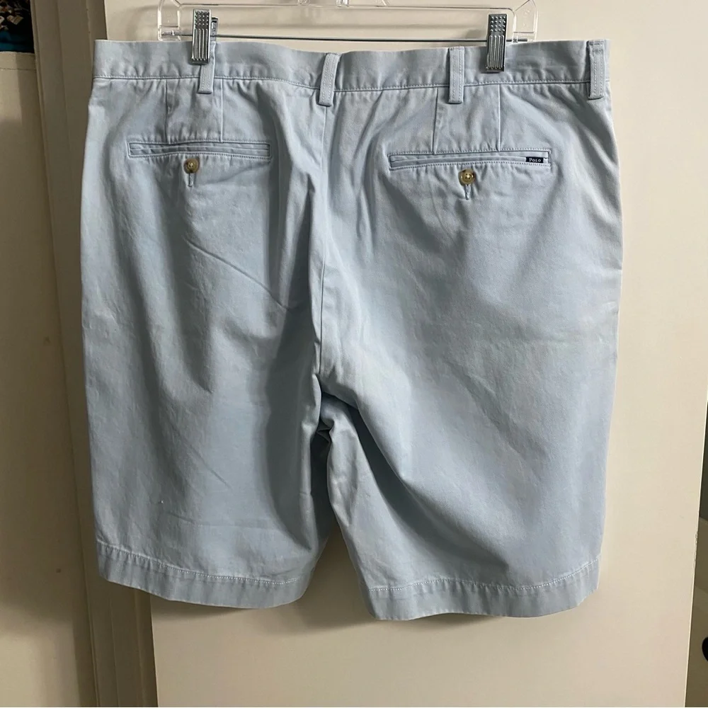 Polo Ralph Lauren Classic‎ Fit Sky Blue Flat Front Shorts Men’s Size 38